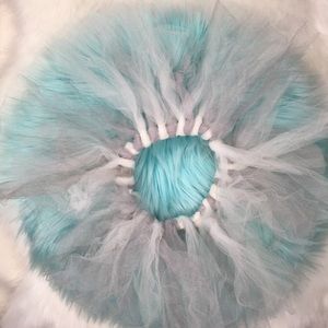 0-6 M Gray White Minimalist Dress Up Costume Tutu